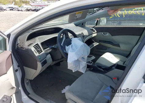 2012 Honda Civic Hybrid z USA, uszkodzony, nr VIN JHMFB4F24CS007240